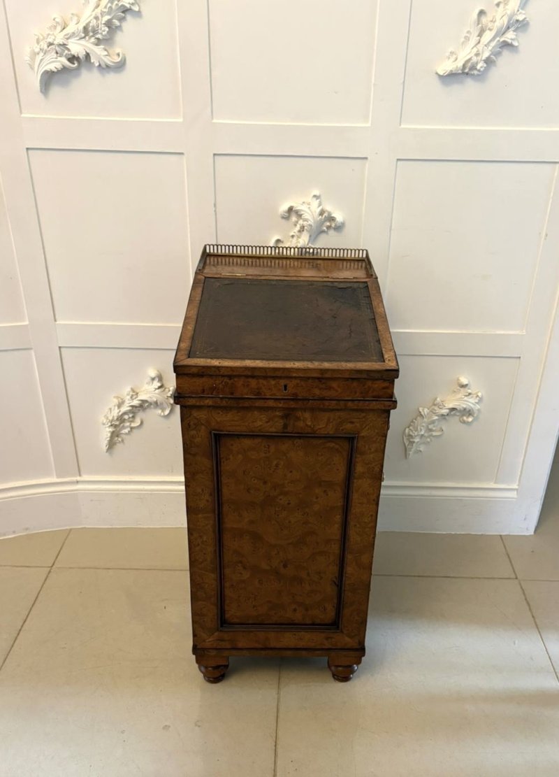 Antique George III 18th Century Quality Pollard Oak Slide and Turn Top Davenport Desk - Image 7